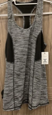 NWT XERSION Ever Air Anti Odor Black striped Athletic Tank Top Size ST - Image 1 of 4