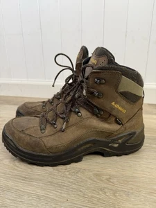 LOWA Renegade GTX Mid Leather Hiking Boots Mens 11.5 W Wide Brown Gore Tex Boots - Picture 1 of 12
