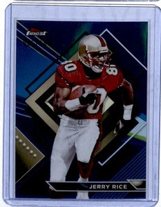 2023 Topps Composite Finest Bue Refractor Jerry Rice 96/150 San Francisco 49ers - Picture 1 of 2