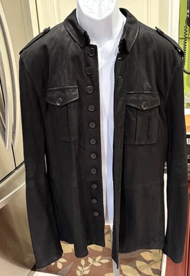 John Varvatos Military Jacket-Black-EU50 US 40 - Image 1 of 4