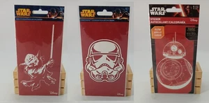 Star Wars Stickers x3 Yoda Stormtrooper BB-8 Droid NEW Disney Sticker Decal - Picture 1 of 7
