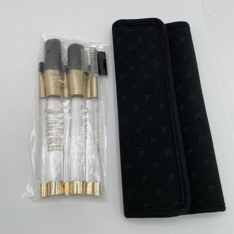 Mary Kay Essential Brush Collection Nuevo Con Estuche - Juego de 6 Cepillos Tamaño Completo Foto 1 de 4