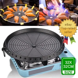 Portable Coating Gas Stove Marble Grill Plate Korean Non Stick BBQ Pan ACB# - Picture 1 of 14