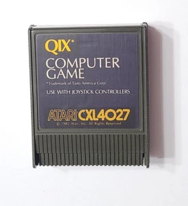 QIX Atari 400/800/XL/XE Game cartridge tested working - Picture 1 of 2