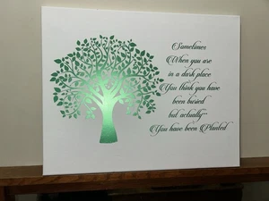 Motivierende Leinwandbilder - Inspirierende Folie Vinyl auf gespanntem Leinwandrahmen - Bild 1 von 4