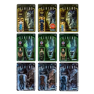 Super7 Aliens Set 9 Actionfiguren u.a. Ripley und Xenomorphs - Bild 1 von 1