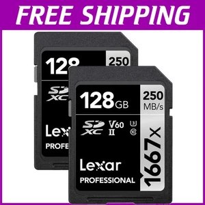 High-Speed 128GB SD Card Pack: UHS-II Performance with Temperature Proof Design - Picture 1 of 9