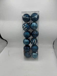 blaue Christbaumkugeln 24 Stück - Bild 1 von 1