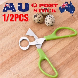 2PCS Stainless Steel Pigeon Quail Egg Scissor Birds Eggshell Cut Opener Creative - Bild 1 von 6