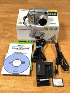 Nikon Coolpix E4300 Digital Camera W/ Battery,Charger, Memory Card Works Great - Picture 1 of 19