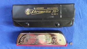 Customized Hohner Chrometta 10 Chromatic Harmonica Key of C - Picture 1 of 8