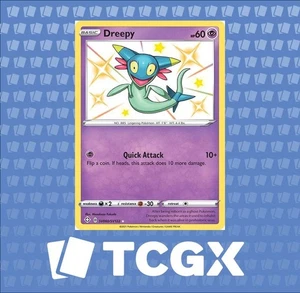 Pokemon - Dreepy - SV060/SV122 - SWSH: Shining Fates - Holo - Shiny Holo Rare NM - Bild 1 von 1