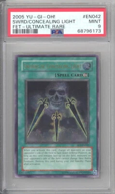 PSA 9 - Yu-Gi-Oh Card - FET-EN042 - SWORDS OF CONCEALING LIGHT (ultimate) MINT - Image 1 of 2