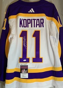 CAMISETA AUTÉNTICA FIRMADA ANZE KOPITAR ADIDAS AUTENTICADA AUTENTICIDAD LOS ÁNGELES REY RETRO - Imagen 1 de 10
