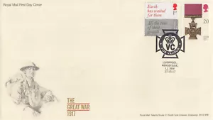 Great War Victoria Cross GB Cover VC for Valour Liverpool 2017 (130983) - Picture 1 of 1