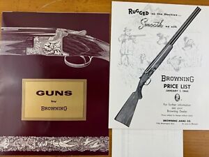 1960 Guns by Browning Catalog & Price List Firearms Rifles Pistols Shotguns