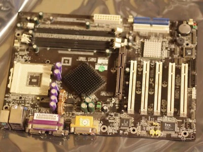 Chaintech CT-7NJL6 Socket A 462 ATX Motherboard AGP PCI SATA IDE FDD audio DDR - Image 1 of 4