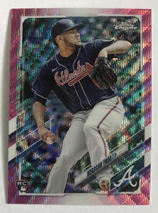 Huascar Ynoa 2021 Topps Chrome USC56 Pink Wave