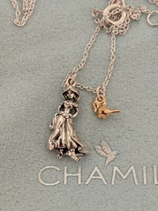 Genuine Chamilia 925 Sterling Silver Disney Aladdin Jasmine necklace new - Picture 1 of 4