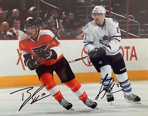 BRAYDEN SCHENN LUKE SCHENN AUTOGRAPHED SIGNED PHILADELPHIA FLYERS 8x10 PHOTO - Picture 1 of 1