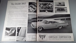 Original 1960 Chrysler 300 F 2-Page Magazine Ad "An Impressive Demonstration..." - Picture 1 of 1