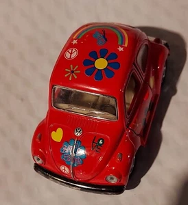Kinsfun Volkswagon Classical Beetle, Red Bug Car 1967 - Picture 1 of 5