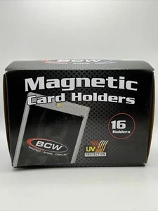 16x BCW Magnetic Card Holder 100pt Point with UV Protection - Box of 16 holders - Picture 1 of 1