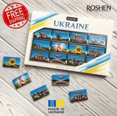 Украинский сувенирный подарочный набор конфет Roshen Украина 160 г - Изображение 1 из 3