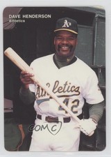 1993 Mother's Cookies Oakland Athletics Stadium Giveaway Dave Henderson #9