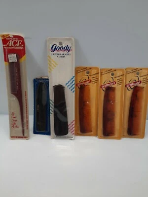 6 peines de pelo vintage nuevos antiguos, As, Goody, Wilhold Foto 1 de 4