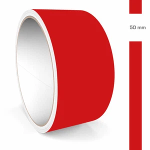 Zierstreifen 50mm 10 Meter Rot Matt RAL 3002 Auto Boot Motorrad Wohnmobil WoWa - Bild 1 von 5