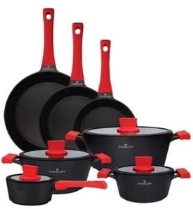 ZWIEGER OBSIDIAN PFANNEN- UND TÖPFE-SET 11 ELEMENTE   NEW!!! - Bild 1 von 9