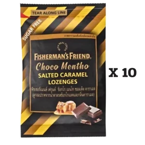 Pastillas sin azúcar Friend Fisherman's 10 piezas Choco Mentho caramelo salado - Imagen 1 de 4