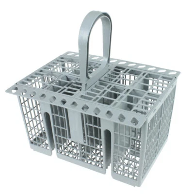 SPARESWORKS Cesto posate 8 scomparti + manico per lavastoviglie Indesit grigio DFG2635 DIFP48