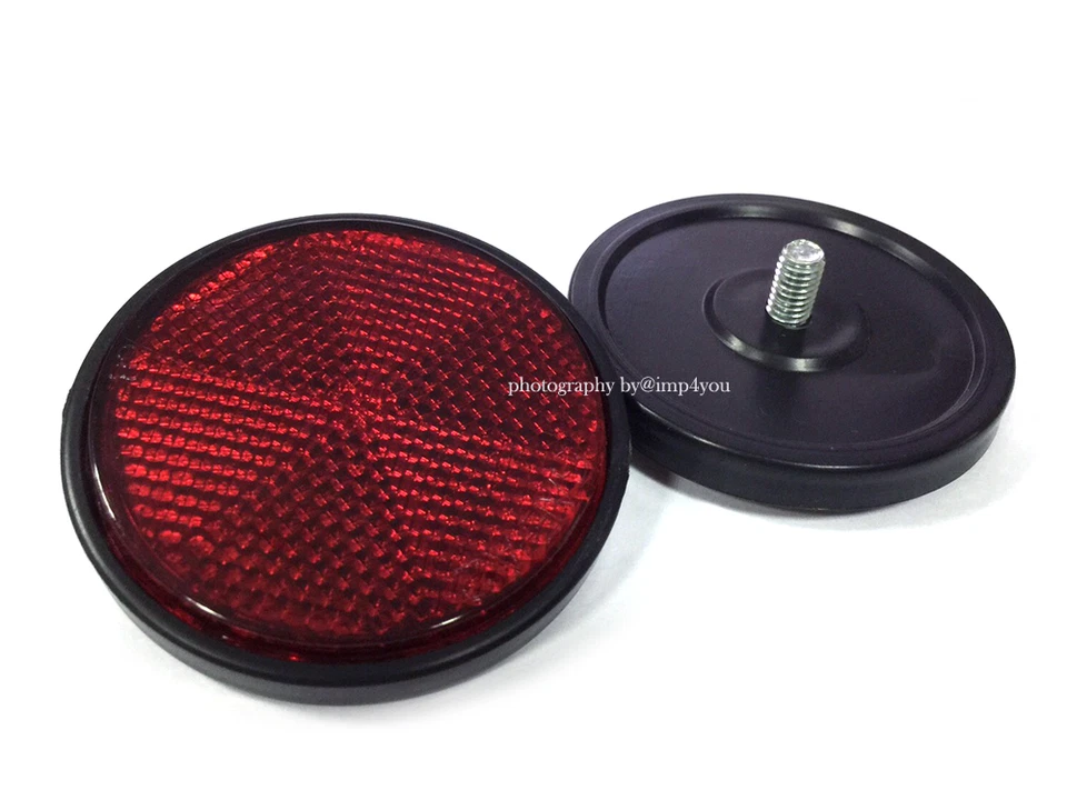 2X Taillight Round Reflectors for Yamaha GT80 GTMX Chappy LB50/80 XS1/2 XS500 Foto 1 de 2
