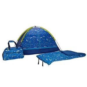 Juego de 3 piezas de sueño para niños, tienda de campaña interior saco de dormir almacenamiento saco de lona (elige el tema) - Imagen 1 de 76