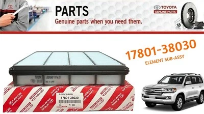 Filtro de aire original OEM 2008-2021 Lexus LX570 motor 17801-38030 Foto 1 de 4