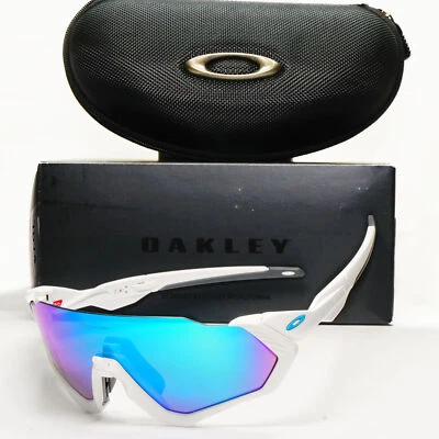 Gafas de sol Oakley Flight Jacket espejo azul blanco prizm zafiro OO 9401 0237 Foto 1 de 4