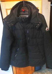 Superdry JPN Mountain Herren XXXL 3XL schwarz Kapuze dick warm Mantel Jacke sehr guter Zustand - Bild 1 von 8