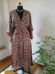 Koh Kimono Dressing Gown Robe Indian  Hippy Boho 22/6 - Picture 1 of 10