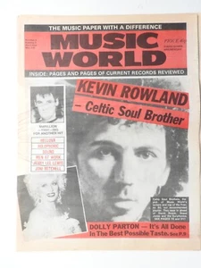 Music World Magazine  Vol 3 No 8 Apr 20 - May 3 1983 Kevin Rowland Joni Mitchell - Picture 1 of 3