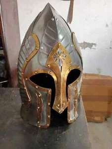 Mittelalter Helm Historischer Helm Templerritterhelm tragbar Kreuzritterhelm - Bild 1 von 5