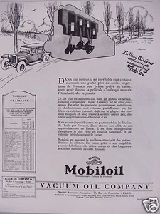 PUBLICITÉ 1928 MOBILOIL LES USINES CITROËN EMPLOIENT ET RECOMMANDENT - Bild 1 von 1
