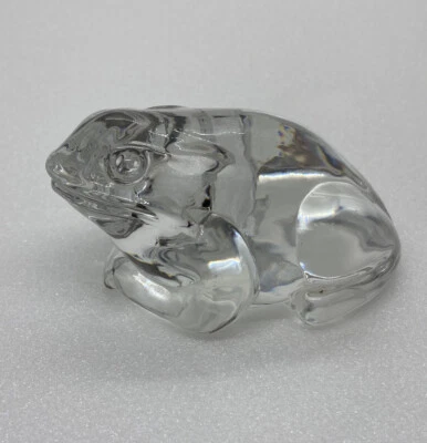 Sehr seltener 40er Jahre S. Christian von Kopenhagen Kristallglas Frosch Briefbeschwerer 23 - Bild 1 von 4