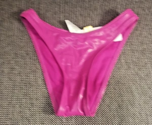 Wild Fable Faux Leather Extra Cheeky Extra High Leg Bikini Bottom Womens Small - Picture 1 of 3