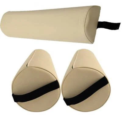 PROMAFIT Lagerungsrolle Set 2x Vollrolle 1x Halbrolle Knierolle Massagezubehör Massage