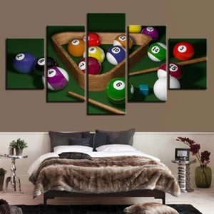 Billiards Pool Balls Sport Games Canvas Prints Painting Wall Art Home Decor 5PCS - Bild 1 von 5