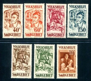 SAAR 1931 144-150 ** MNH FLAWLESS SET VOLKSHILFE (Z6494 - Picture 1 of 2