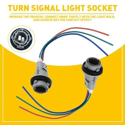 New Fit Honda Civic Front Turn Signal Light Bulb Socket Connector Plug USA - Image 1 of 4