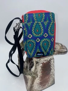 Crossbody Bifold Geldbörse Kavu Go Time Multicolor Geometrisches Muster - Bild 1 von 4